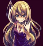  between_breasts blonde_hair blue_eyes breasts cigar k-on! kotobuki_tsumugi long_hair money money_hold smoking solo tom_(drpow) 