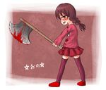  aosora_(mizore) bad_id bad_pixiv_id madotsuki red_eyes solo yume_nikki 