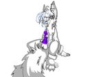  canine cum erection fig_leaf fluff fox male mammal penis piercing plain_background purple_penis ring solo thin_lines twi twifoxy white_background wide_hips 