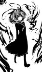  acryl animal_ears bad_id bad_pixiv_id bunny_ears greyscale highres inaba_tewi monochrome short_hair solo touhou 