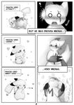  comic doujin english_text female male monochrome pathwarden pikachu pok&eacute;mon straight tiuhu zangoose 