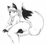  butt canine chest_tuft female fox kit_airheart morningstar nude solo 
