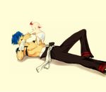  baby beardorado blue_hair diper good_end kamina lying red_hair smile tattoo tengen_toppa_gurren-lagann tengen_toppa_gurren_lagann 