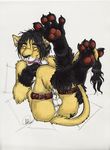  balls butt feline hindpaw kwik lion male nude piercing sheath solo 