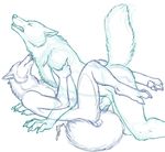  biting canine dog female husky knot linsey_huish male nip sex sketch straight tugging wolf 