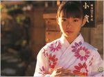  asian blurry child depth_of_field japanese japanese_clothes kasahara_shiori kimono looking_at_viewer photo solo yukata 