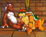  bowser cum cumshot digimon gay growlmon koopa male orgasm penis 