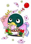  animal_crossing balloon bird black_eyes doubutsu_no_mori drake duck gift letter nintendo 