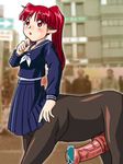  centaur equine erection female herm horse horsecock intersex penis red_hair schoolgirl taur 