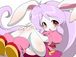  animal_ears bad_id bad_pixiv_id boots bunny_ears cream_(eto_ranger) juuni_senshi_bakuretsu_eto_ranger long_hair meiro_(yuu) panties pantyshot purple_hair red_eyes solo underwear 