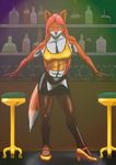  abs bar buff canine dress female fox muscles pgf solo vicki_f vixen 