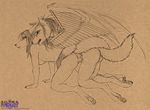  breasts canine cum doggy_position female from_behind male mechanical mechanical_wings nude penis pussy sex straight ultraviolet wings 