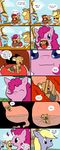  applejack_(mlp) blonde_hair blue blue_body blue_eyes cowboy_hat derpy_hooves_(mlp) dialog dragontrainer english_text equine feline female feral friendship_is_magic fur hair hat horse mammal micro mouse multi-colored_hair my_little_pony pegasus pink pink_body pink_fur pink_hair pinkie_pie_(mlp) pony rainbow_dash_(mlp) rainbow_hair rodent size_difference text tiger vore 