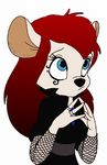  chip_n_dale_rescue_rangers cute disney female fishnet gadget_hackwrench goth mouse piercing rodent solo 
