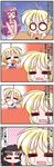  4koma =_= ahoge artoria_pendragon_(all) chibi comic eating fate/stay_night fate_(series) food matou_sakura multiple_girls o_o oota_minoru saber tears toosaka_rin translation_request 