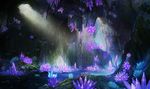  bad_pixiv_id cave crystal landscape no_humans original scenery underground water yingzhiping 