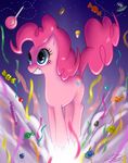  amber_eyes blonde_hair blue_eyes candy derpy_hooves_(mlp) equine explosion female feral friendship_is_magic fur hair horse john_joseco mammal my_little_pony pink_fur pink_hair pinkie_pie_(mlp) pony smile solo space stars ufo 
