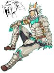  armor barioth barioth_(armor) capcom male male_focus monster monster_hunter monster_hunter_3 monster_hunter_portable_3rd tusks 