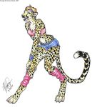  80s cheetah feline female jogger mayra_boyle shorts solo 