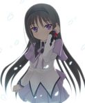  akemi_homura bad_id bad_pixiv_id black_hair hairband highres kiyomin long_hair mahou_shoujo_madoka_magica purple_eyes solo 