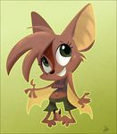  clothing cute dare dingbat dingbat_(character) erin_middendorf female mammal shorts solo 