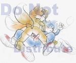  anthro anus blush canine cum do_not_distribute duo fox gay hedgehog male mammal miles_prower penis plain_background sega sonic_(series) sonic_the_hedgehog unknown_artist watermark white_background 