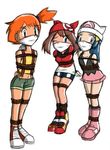  3girls bondage dawn gag may misty otn pokemon rope 