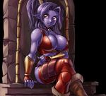 armor breasts fang female halfbreed piercing solo unconvincing_armour warcraft world_of_warcraft 