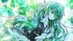  duplicate green_hair hatsune_miku long_hair mariwai_(marireroy) solo vocaloid 