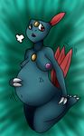  breasts female kneeling nintendo pok&#233;mon pok&#233;morph pok&eacute;mon pregnant sneasel solo unknown_artist video_games 