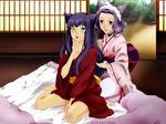  animal_ears japanese_clothes long_hair otome_youkai_zakuro short_hair susukihotaru tears wink yukata zakuro 