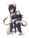  crouching female mouse rodent rogue ryukyur solo tail_weapon unconvincing_armour 