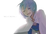  bad_id bad_pixiv_id blue_hair cape closed_eyes light mahou_shoujo_madoka_magica miki_sayaka open_mouth short_hair smile solo suzuka_(rekkyo) tears upper_body 