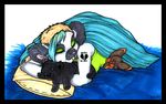  emo eyes_closed female holly_massey lemur pillow plushie shirt sleeping zeriara_(character) 