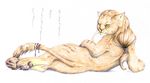  asemo beads cat feline male reclining semi-anthro solo 