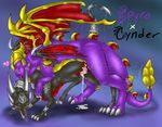  blush bracelet claws collar cum cynder dragon erection female feral horns jewelry male messy penetration penis pussy raised_tail scalie sex shalonesk spyro spyro_the_dragon straight tail vaginal vaginal_penetration wings 