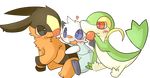  &hearts; alpha_channel ambiguous_gender blue_eyes blush embrace grey_eyes mammal nintendo oshawott pig plain_background pok&#233;mon pok&eacute;mon porcine red_eyes shin shin_(artist) snivy tepig transparent_background video_games 