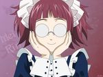  glasses kuroshitsuji maid meirin red_hair 