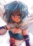  blue_eyes blue_hair cape magical_girl mahou_shoujo_madoka_magica miki_sayaka nokishita short_hair sketch solo upper_body 