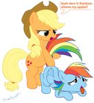  applejack_(mlp) equine female friendship_is_magic hat my_little_pony pegasus rainbow_dash_(mlp) smitty_g 