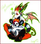  &hearts; 2007 ? angie candyjack comfort dragon ear_piercing earring female holly_massey lemur piercing scalie stripey wings zeriara_(character) 