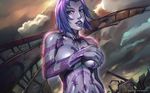  a.i. blue_eyes cortana halo_(game) hot nude purple_skin sexy short_hair 