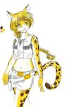  anthro female gun headband leopard mammal midriff pistol ranged_weapon solo tail unknown_artist weapon 