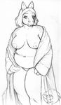  chubby equine fat female horse nude robe sketch solo strider_orion 