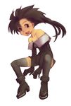  bad_id bad_pixiv_id bare_shoulders black_hair brown_eyes final_fantasy final_fantasy_iv numany open_mouth rydia smile solo spiked_hair thighhighs 