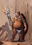  chubby claws fat fundoshi loincloth magic male polearm solo staff underwear vu06 