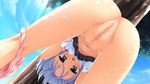  ass blue_hair censored kobuichi panties pussy rindou_ruri tenshinranman underwear 