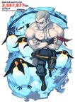  bandolier bird boots bryan_fury explosive fingerless_gloves gloves grenade hits muscle penguin scar short_hair silver_hair tekken thank_you topless transparent_background yi_lee 