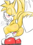  blush butt canine crossgender dildo fox miles_prower penetration raised_tail sex_toy solo sonic_(series) tail vaginal vaginal_penetration 