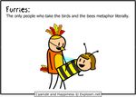  avian bee bird birds_and_bees bug cosplay cyanide_and_happiness female funny furries humour insect joke lulz male sex straight the_truth what 